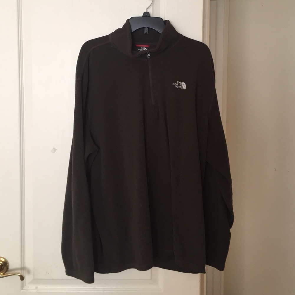 brown north‎ face fleece